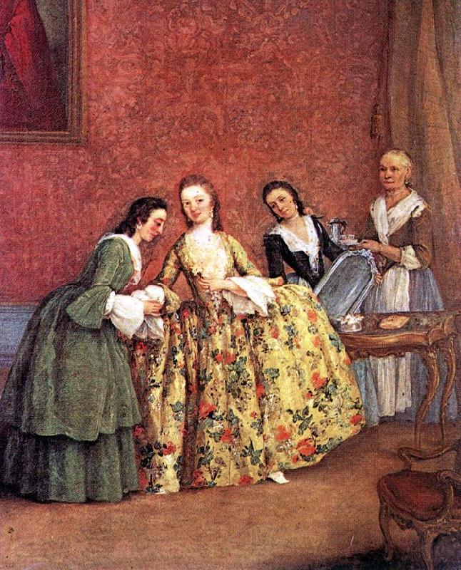 LONGHI, Pietro The Venetian Lady's Morning s Spain oil painting art